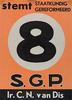 verkiezingsaffiche van de SGP in 1967